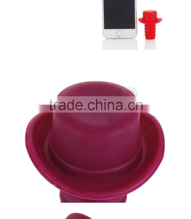 Non-spill Silicone Wine stopper