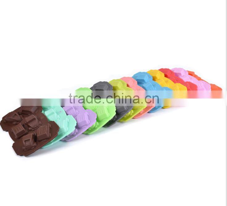 Fancy mini car shaped silicone ice cube tray