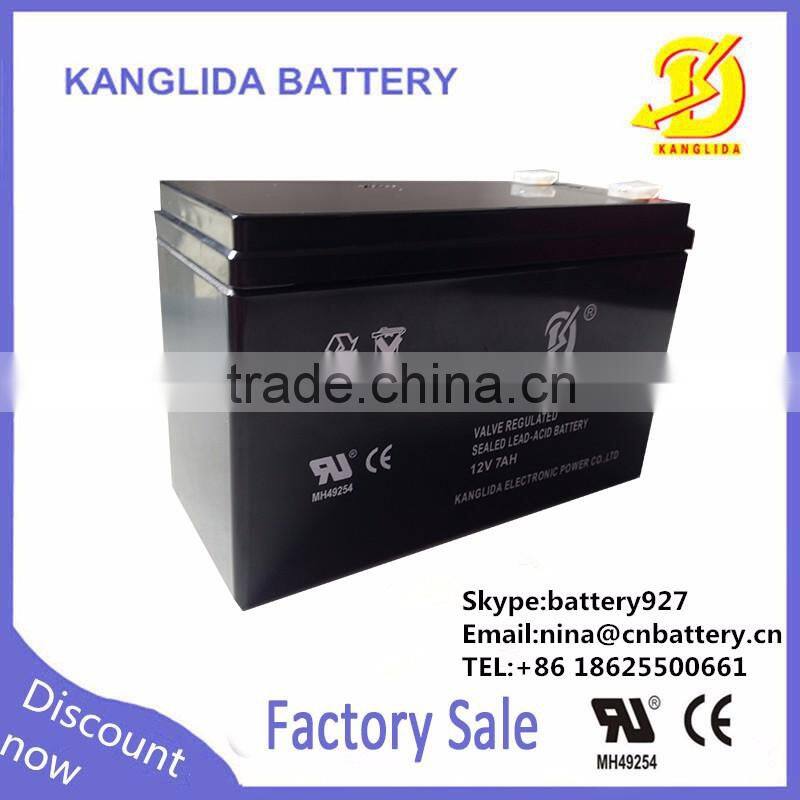 7ah rechargeable storage lead acid12v flashing light battery CA1270