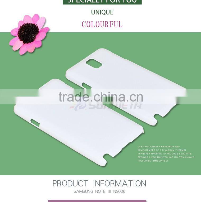 Plastic blank 2D 3D bulk phone cover sublimation case for samsung galaxy note 3 9006