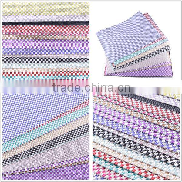 4mm self sticker lct gloden with white ab color luxury craft wholesale rhinestone mesh rhinestone fabric