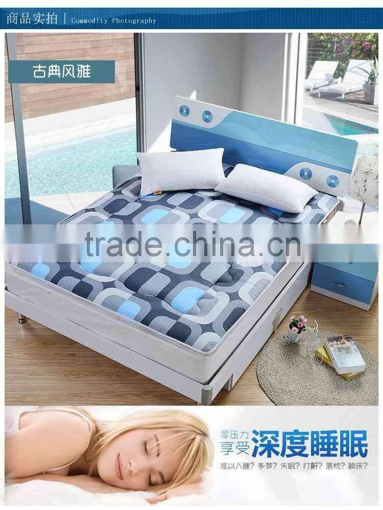 Double Patterned Memory Foam Waterproof Bed Mattress Pad