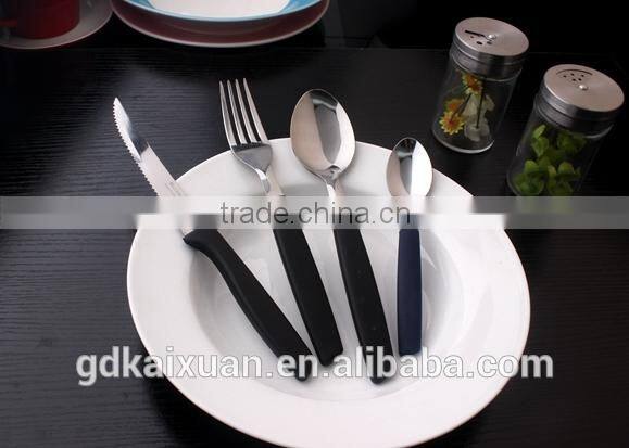 Coloured Plastic Handle Cutlery Set