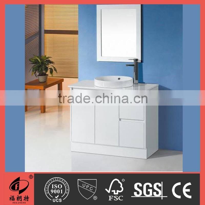 900MM simple MDF bathroom framed mirror cabinet 2015022