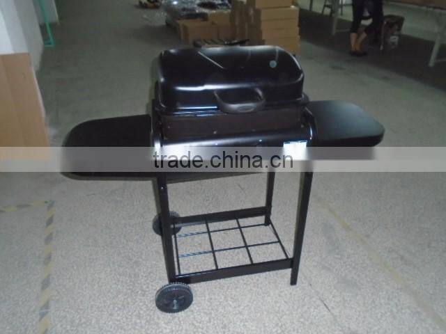 Outdoor trolley 2 burners gas BBQ grill