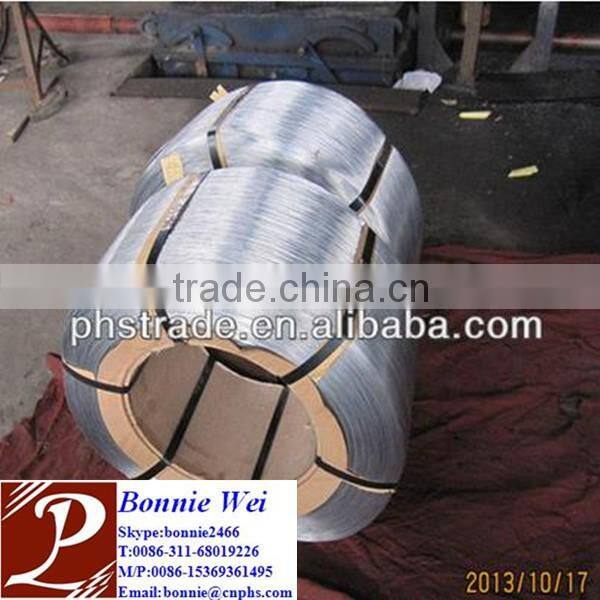 Hot dip galvanized high spring steel wire