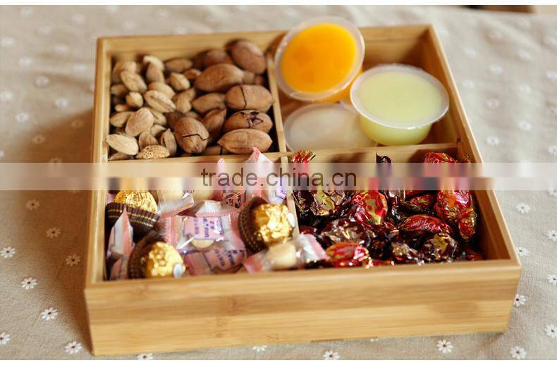 Fujian Xingyuan Bamboo Material Dry Fruit Tray, Candy Box with Lid