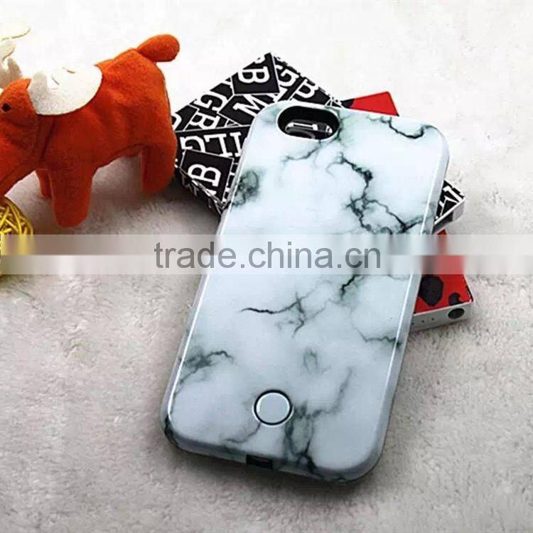 2016 popular phone case led selfie light case for samsung for iphone