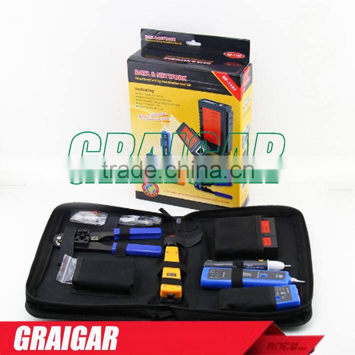 Network Toolkit NOYAFA NF-1107 incleded Wire Tracker Network Cable Tester Non-contact Voltage Detector Punch Tool Crimping Tool-