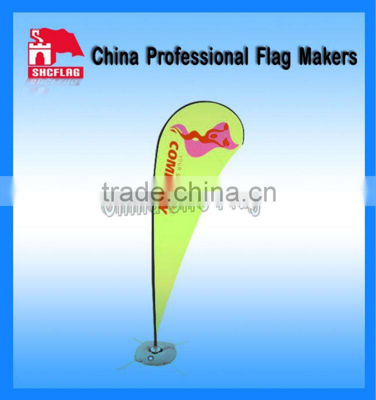 Indoor Banner Decorative Beach Flag With Fiberglass Rod