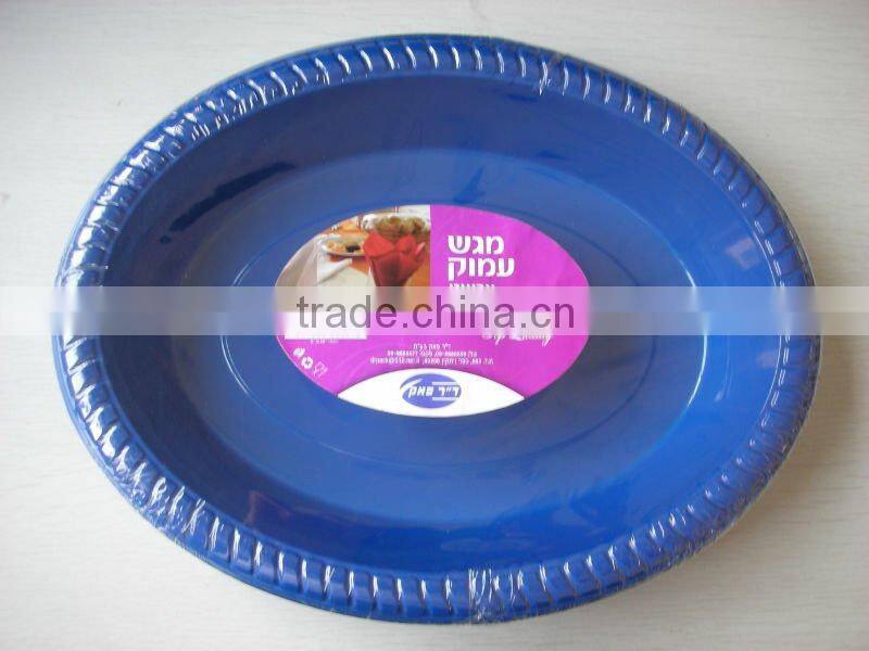 30x23cm plastic oval plate