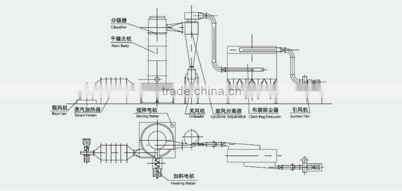 Animal feed products flash dryer