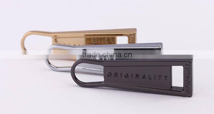Custom Engraved Logo Jacket Zipper Pullers for Bags