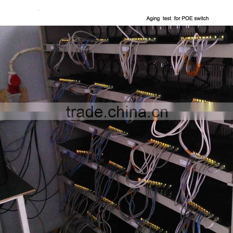 16 Port PoE POE Switch with 4*giga SFP/TX combo port 802.3af/at 48V poe output