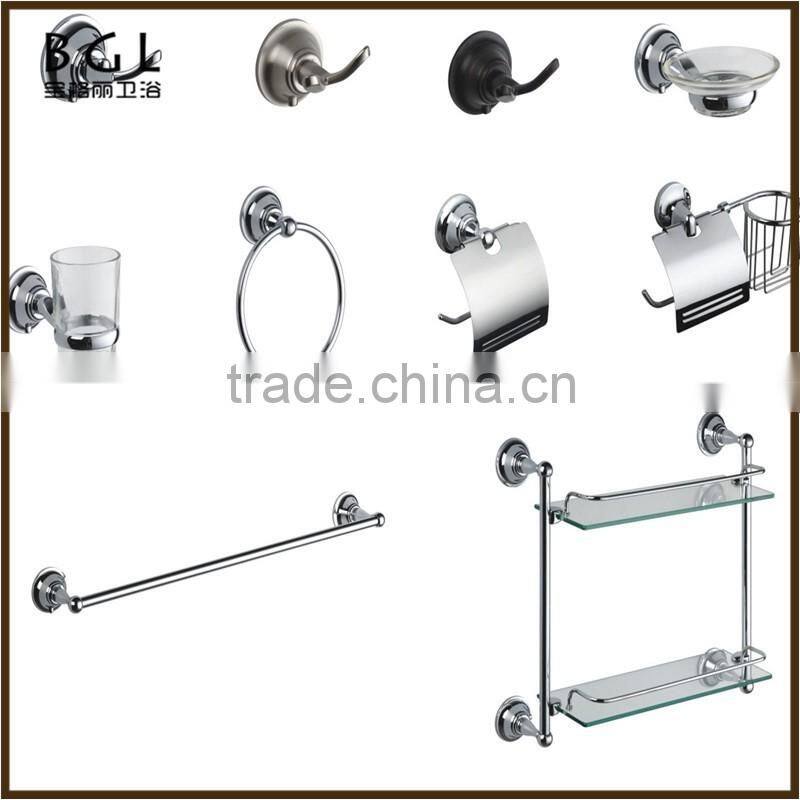 11200 European design zinc alloy chrome bathroom accessories set