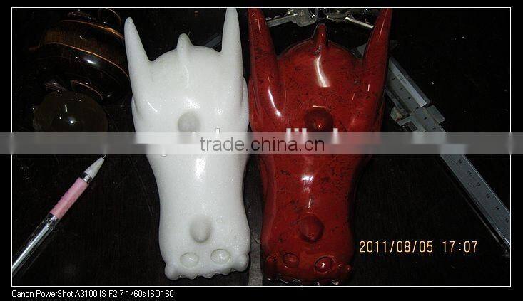 wholesale charming Nature jade dragon skull