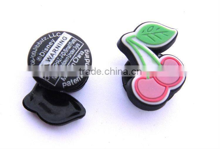 Lovely shoe charms, soft pvc shoe decoration buttons