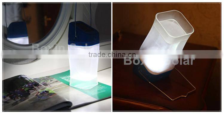 hot selling rechargeable and foldable mini energy saving emergency led lights solar camping lantern
