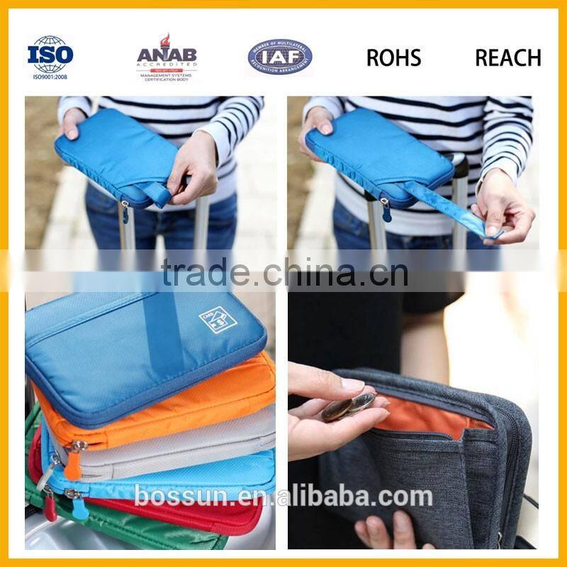 Manufacturing Home&Travel Cable Organizer Case Storage Bag for money ,Passport,ID card