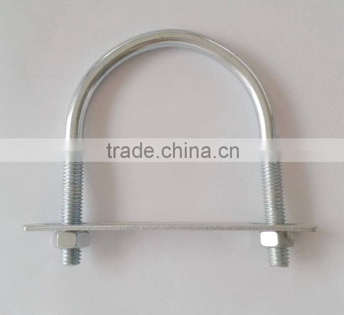 U bolt clamp with washer hardware