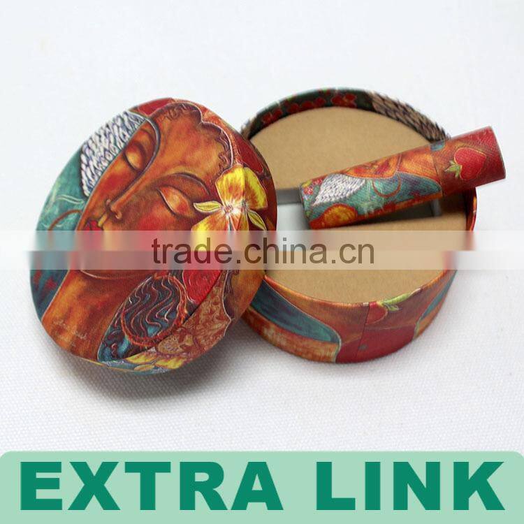 Fashion Slim long purple fancy paper made luxury lip balm packaging tube set