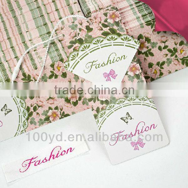 different bags hang tags