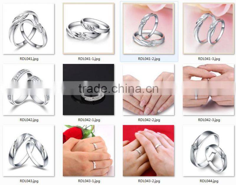 High Quality Fashion Jewelry Silver Couple Rings