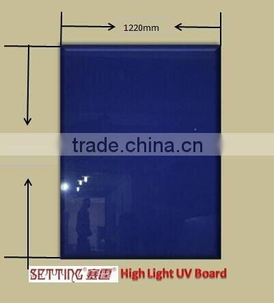 E1 Formaldehyde Emission Standards and First-Class Grade 9mm Popular Selling High Gloss UV Board UV MDF Board for Decoration