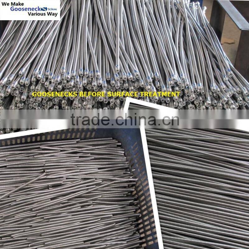 White color Metal gooseneck Tablet Holder