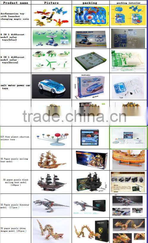 6 in 1 Education Solar Power Robot Products