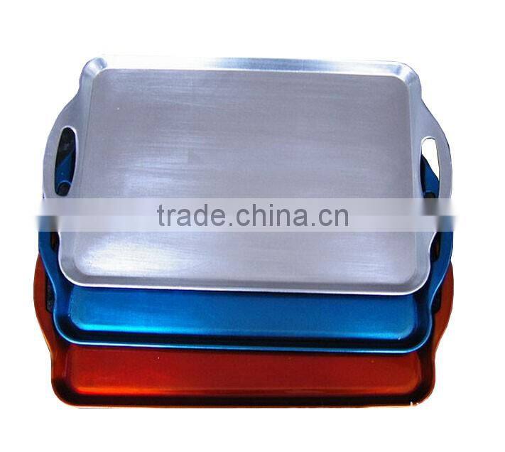GRS large rectangle colorful plastic tray