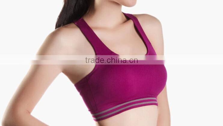 New Hot Sexy Girls Seamless Sports Bra Yoga Fitness Padded Stretch Seamless Gym Tank Top Bra