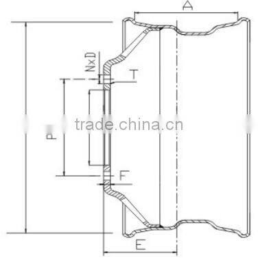 Chinese atv wheel spacer trailer wheels