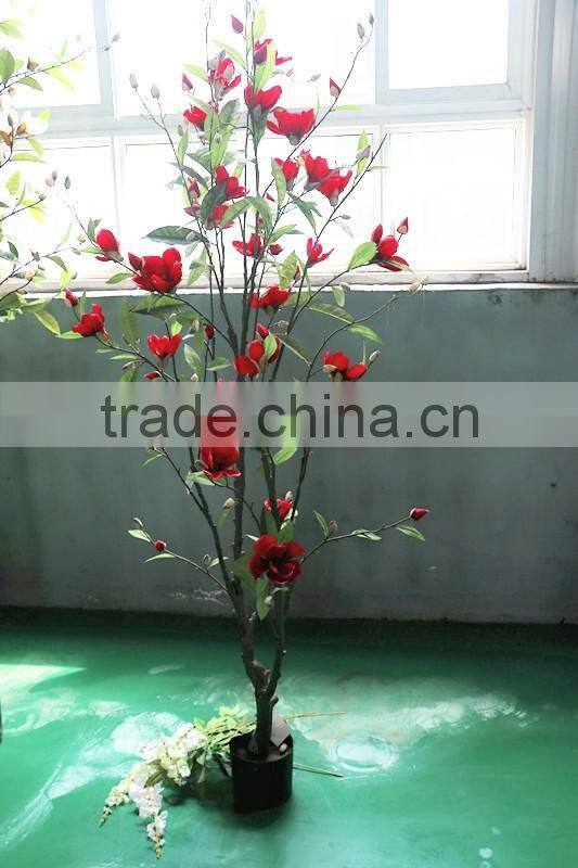 Best Quality Imitation Artificial Yulan Magnolia Tree Potted