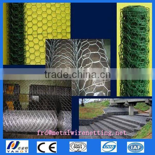 Anping galvanized hexagonal wire mesh/ chicken wire / PVC coated chicken fence