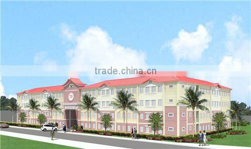 long-span steel structural buildings as motel construction in africa