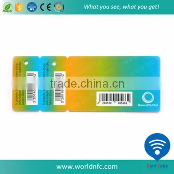Customized Plastic Die Cut Membership Plastic Card with Key Tags