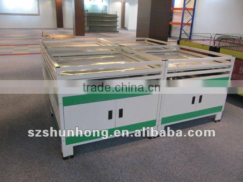 steel shelves for display dry fruits goods