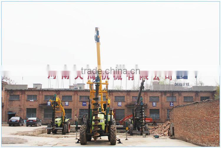 India popular automatic hydraulic digging machine for pole vertical