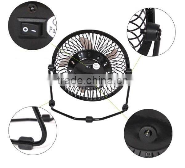 360 degrees revolving metal table fan
