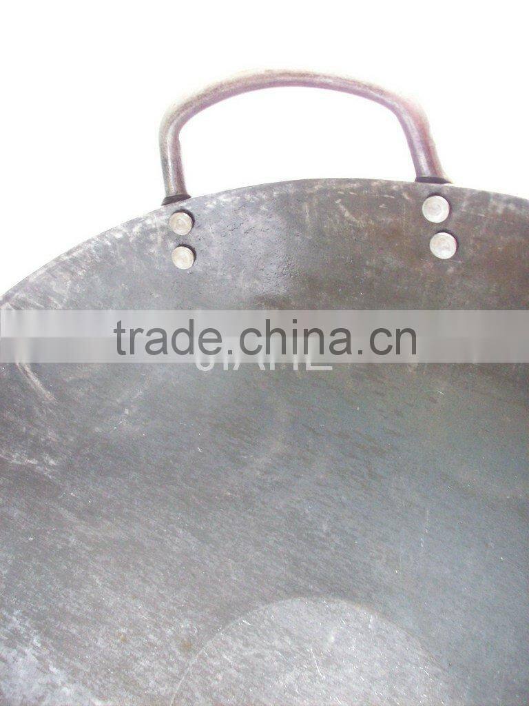 Hand Made Flat Bottom Chinese wok