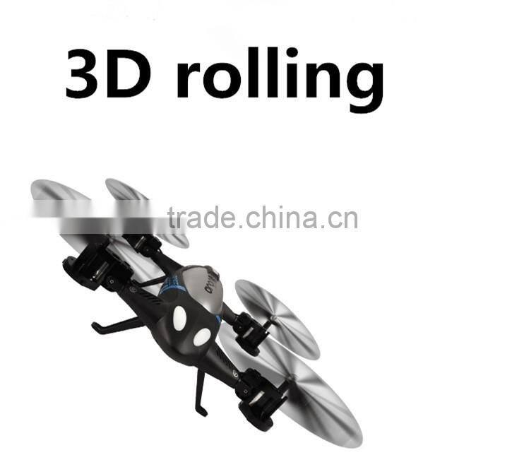 land speed car/UAV aircraft Multi-functional drone 3D rolling camera wifi DRONE/LED lights
