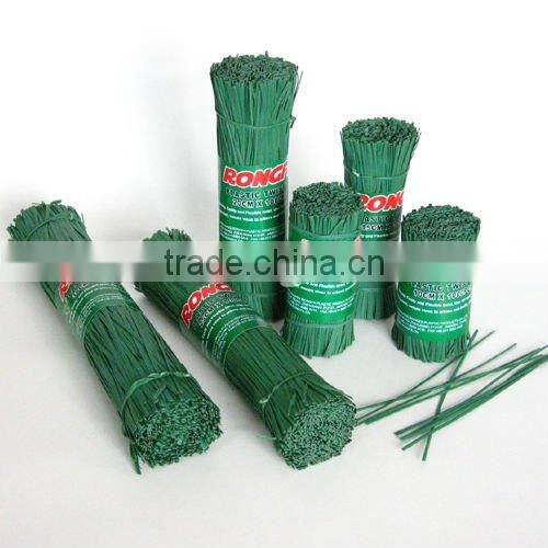 Green Color Plastic Twist Ties For Garden Binding