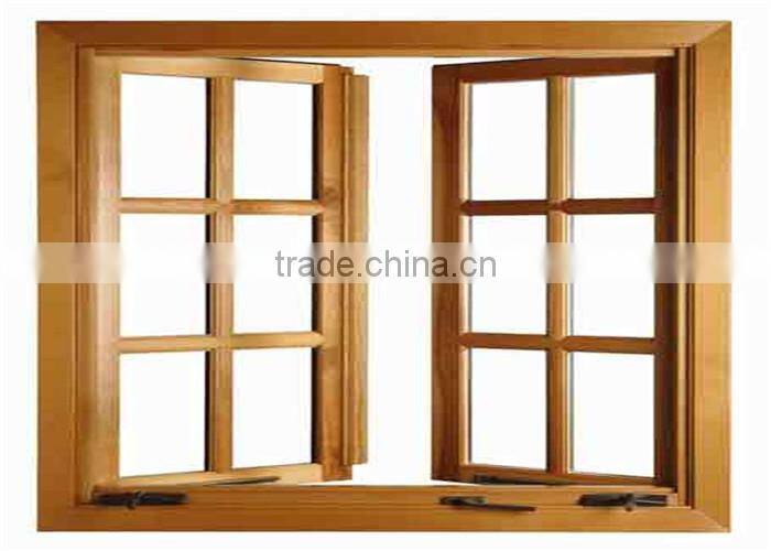 Swing Open Glass Aluminum Profile Lattice Windows