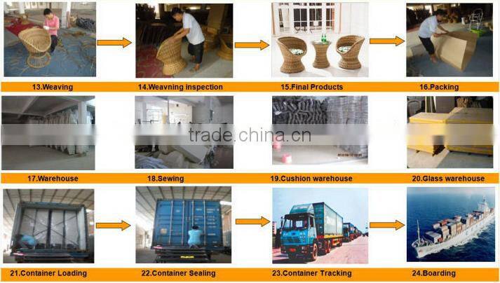 K new hot sale PE rattan garden furniture leisure furniture CF996