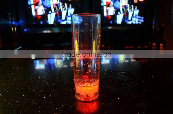 400ml change color square glass cup