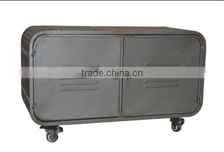 Vintage wood 2 Drawer Cabinet