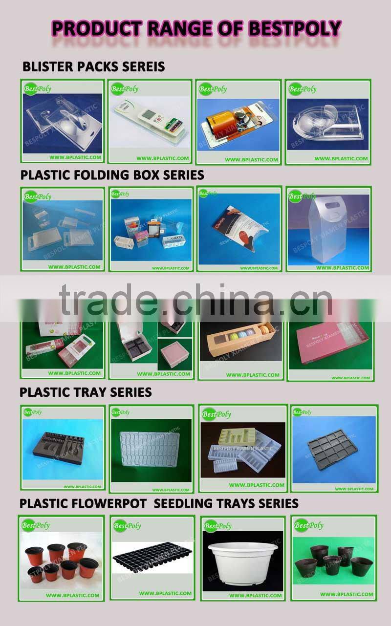 Black plastic material seed trays type plastic nursery trays for garden