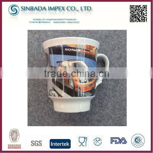 ceramic porcelain mugs with big decals