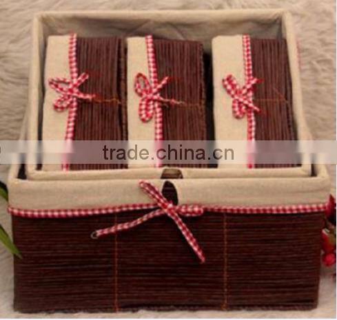 Store More Decorative Fabric Non-Woven Storage Box with Lid